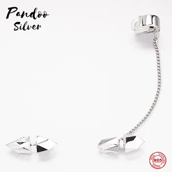 

Fashion Charm Sterling Silver Original 1:1 Copy, Double Decorated Perforated Detachable Earrings Women's Luxury Jewelry Gifts