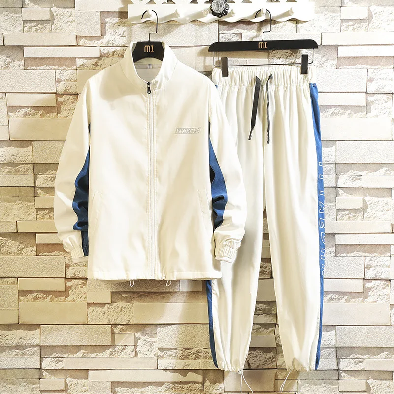 

Popular Brand 2019 Spring New Style Origional Workwear-Style MEN'S Suit Japanese-style Hip Hop Harajuku Two-Piece Casual Sports