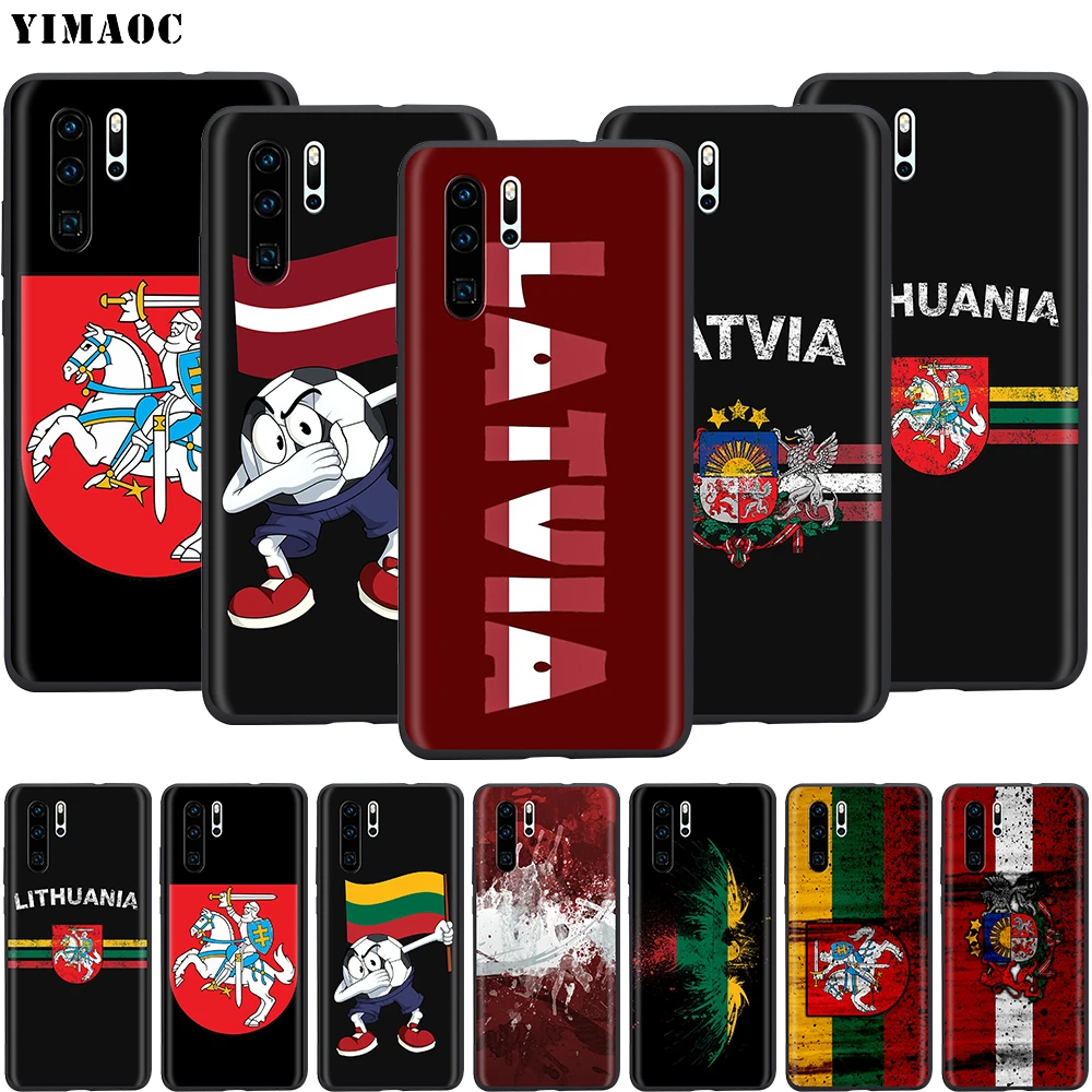 Мягкий чехол YIMAOC с латвийским флагом для Huawei Nova 4E 5 5T Smart P9 Lite Y6 Y7 2019 Honor 8A 20S Pro Prime |