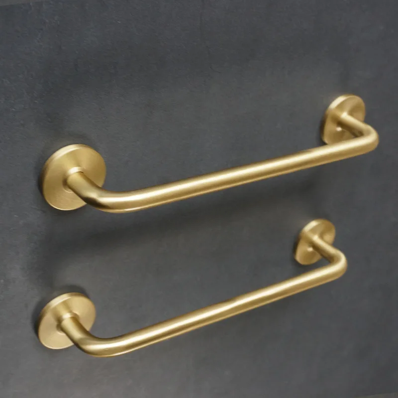 Solid Brass Cabinet Handle Modern Simple Drawer Wardrobe Cupboard Door Knob Pure Copper Gold Retro Long Handles for Furniture |