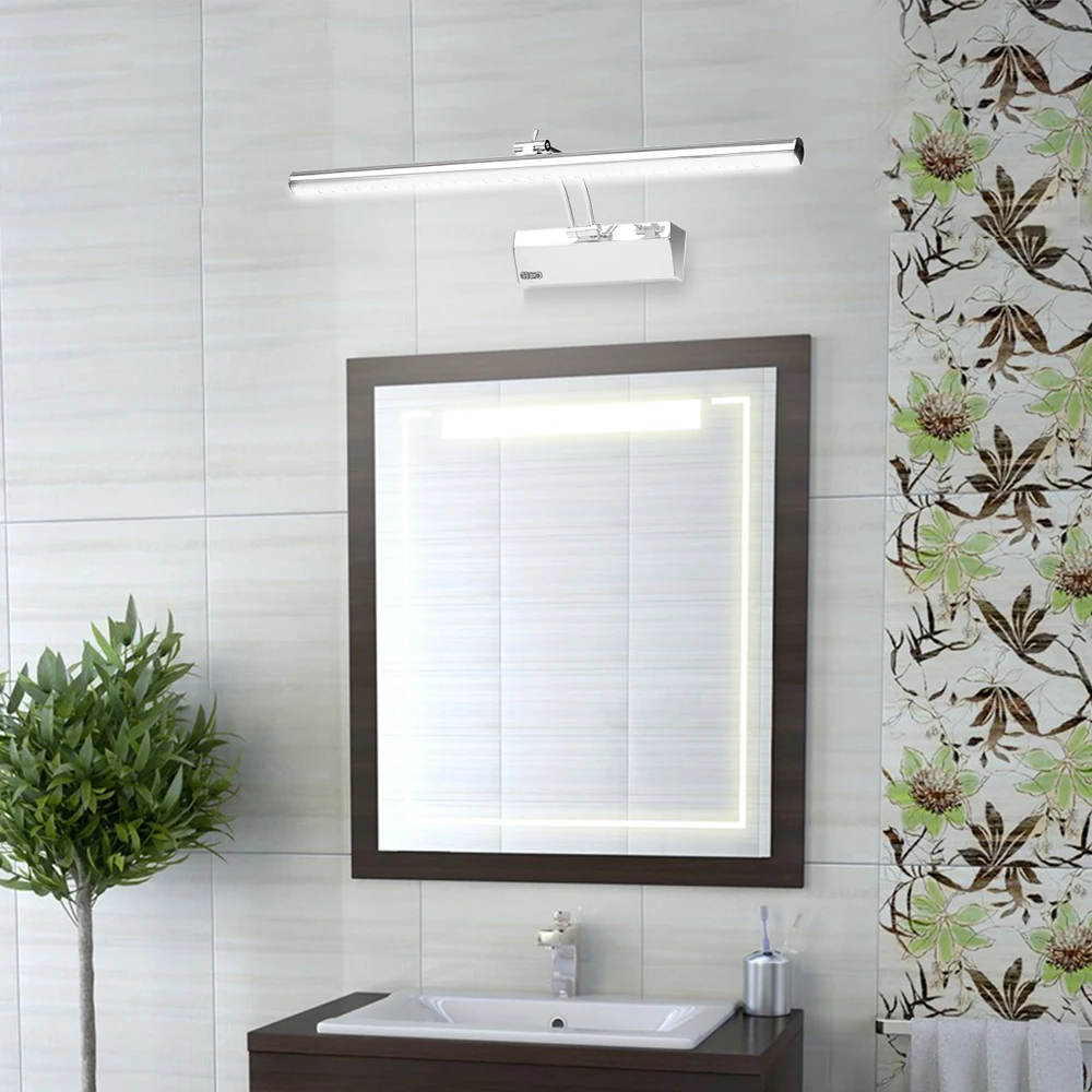 Светодиодный зеркальный светильник освещение шкафа в ванной макияж зеркальный светильник туалетный светильник настенные лампы IP44 нейтральный белый Длина изделия: 300 мм