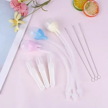 3 шт./компл. для младенцев, безопасная для прочистки носа у новорождённых детей вакуумный отсасывающий носовой аспиратор набор по уходу за ребенком младенцев против гриппа аксессуары для защиты