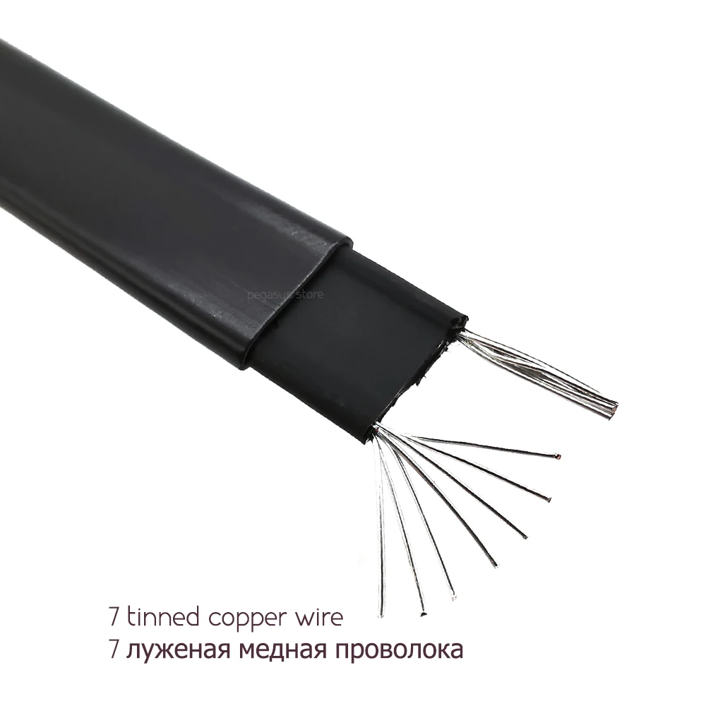 10 м 220 В огнеупорный Тип нагревательный кабель W = 8 мм саморегулирующийся температура водопровод защита крыша дезаминка нагревательный кабель