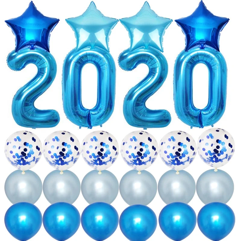 Dekorasi Tahun Baru Wisuda Kembar Dekorasi Pesta Kit Biru Tahun Baru Wisuda Dekorasi Merah 2020 Balon untuk Acara Pesta Malam Tahun Baru Persediaan Silver|Partai Dekorasi DIY| - AliExpress