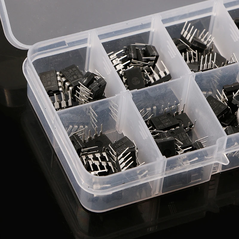 2020 Новый 100 шт. DIP IC Kit NE555 UC3842 UC3843 UC3845 24C02 24C04 24C08 24C16 24C32 24C64|Соединители| |