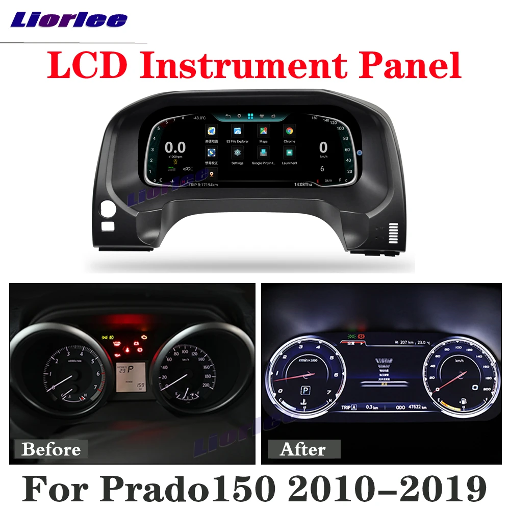 Auto Accessories Lcd Instrument Panel Cluster For Toyota Prado 150 2010 2018 2019 Car Android Gps Navigation Dashboard Refit Gauge Sets Dash Panels Aliexpress