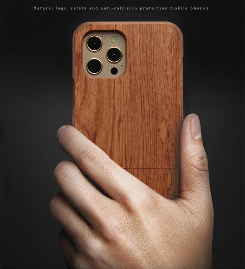 case iphone 11 Pro Max  For iPhone 13 12 11 Pro Max Mini XS XR 8 7 Plus Cases Double Snap Design Solid Walnut Wood Rosewood Bamboo Phone Cover Shell iphone 11 Pro Max  silicone case