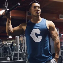 Стиль, мужская майка для занятий фитнесом и фитнесом, Спортивная повседневная одежда для пробежек, эластичная майка без рукавов из чистого хлопка, футболки Summ