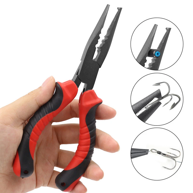 1Pcs Fishing Pliers Fishing Tools Line Cutter Multifunctional Steel Lure  Pilers Tongs Sea Fishing Fishing Accessories