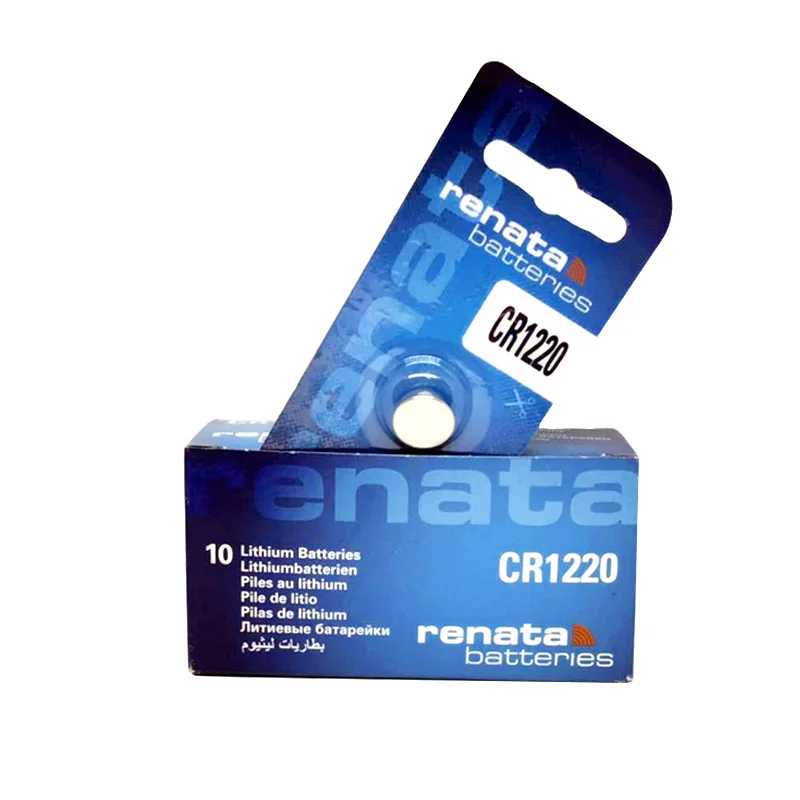 2X renata 1220 оригинальная литиевая батарея CR1220 3V для часов торможение автомобиля ключ высокопроизводительная Кнопка батарея