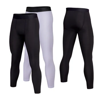 

Sports Tight Pants Men Thin Elastic Waist Running Compression Pants Leggings Fitness Training Long Trousers Bodybuilding Sweatpa