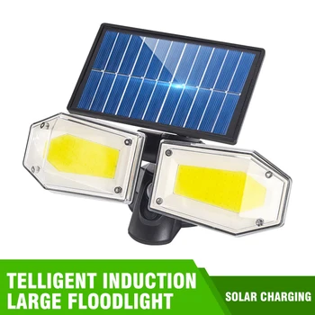 

78/130LED IP65 Waterproof Solar Light Human Motion Sensor Outdoor Garden Yard Security Wall Lamp