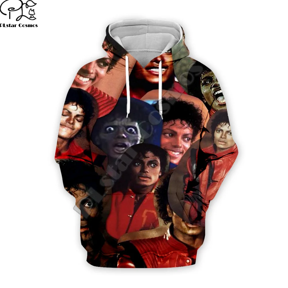 

PLstar Cosmos Pop King Michael Jackson casual colorful 3DPrint Hoodie/Sweatshirt/Jacket/shirts Mens Womens hip hop Spacewalk s-9
