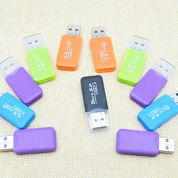 

1 Pc Newest Portable Colorful USB 2.0 TF T-Flash Memory Card Reader Adapter For PC Laptop Computer