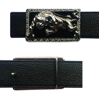 

Luxury animal Leopard Icon Fashion Belt Buckle for Men Western Cowboy Dress Metal Accessories for Man Solid brass Belt Buckle