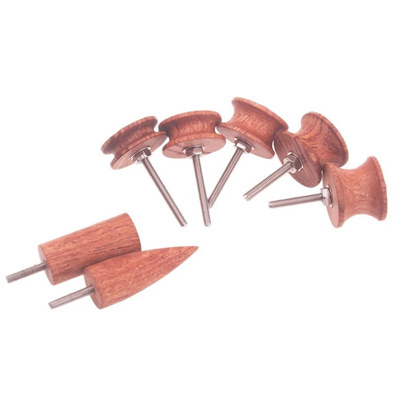 7 Pcs Leather Burnisher Tool Polished Edge Tools Pointed Tip Wood Burnishing Head For Rotary DIY Craft Drill Set | Инструменты