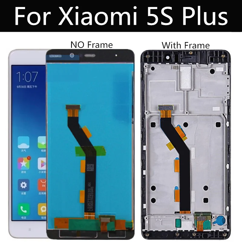 ЖК дисплей 5 7 дюйма для Xiaomi Mi 5S Plus сенсорный экран в сборе Замена 5s MI Mi5S LCD|Экраны