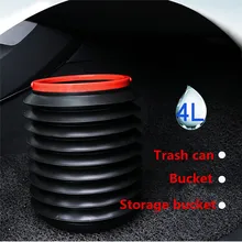Car Folding barrel Trash Can for Touareg Phaeton Phideon Variant Touran Beetle T-Cross T-Roc Amarok Tarok MOIA CARAVELLE MULTIVA