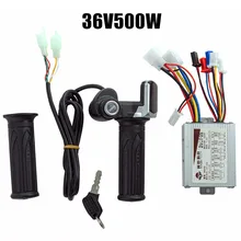 

1x Electric Bike 24-48V 250W-1000W Brushed Controller Throttle Grip Set For Scooter EBike Motor 1 Pair Twist Throttle Handlebar
