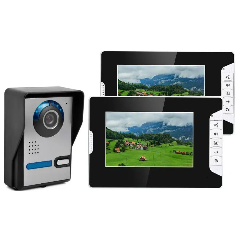 

SmartYIBA 7" Video Intercom Door Phone System Wired Doorbell Camera Home Private Villa Gate Entry Security Kit Wholesale