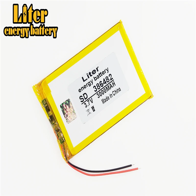 386482 3 7 V 3000MAH литий полимерная аккумуляторная батарея для PSP PDA GPS DVR электронная