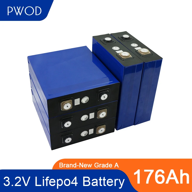 PWOD 3 2 V 32 шт. Lifepo4 Батарея пакет 180AH 176AH для литий-железо-фосфатных аккумуляторов и