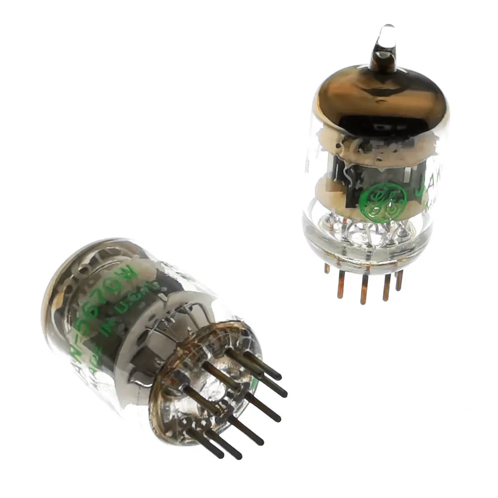 2 шт. 5670 вакуумная трубка Hifi аудио JAN 5607W США GE5607W Замена 6N3 6H3n 2C51|Операционные