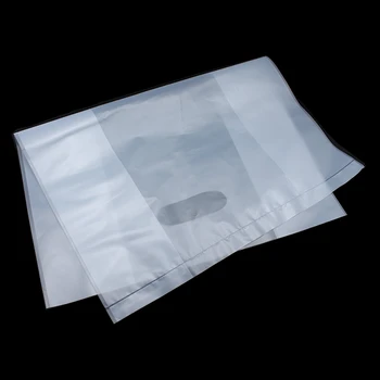 

30Pcs/Lot Multi-sizes Matte Clear Package Bags With Handles Portable Handle Pouches Drinking Milk Storage Bags for Shop Supplies