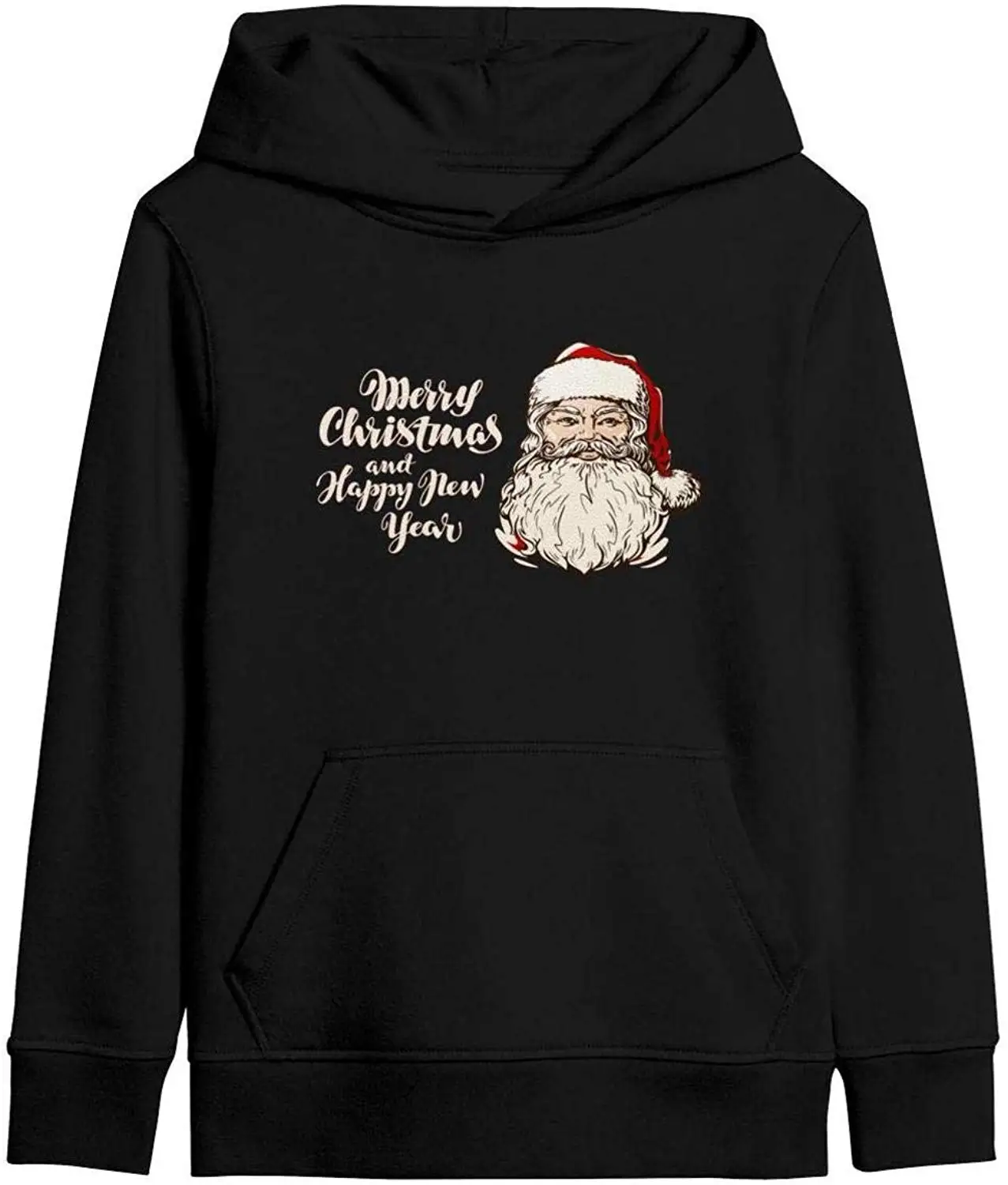 Youth Fitness Loose Merry Christmas Printed Hoodies Sweatshirt Age 4-12 Years |