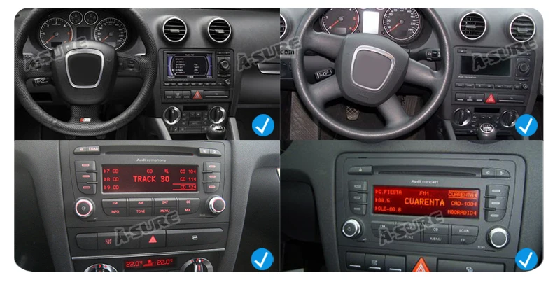 Top A-Sure 2 Din 7 Inch Android 9.0 Car Radio DVD GPS Player For Audi A3 (2003-2011) S3 RS3 RNSE-UP Navigation With 4GB RAM 8 Core 5 Top A-Sure 2 Din 7 Inch Android 9.0 Car Radio DVD GPS Player For Audi A3 (2003-2011) S3 RS3 RNSE-UP Navigation With 4GB RAM 8 Core 5