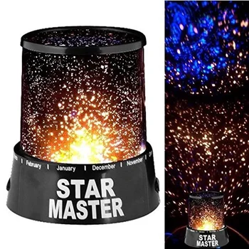 Led Moon Star Nachtlampje Romantische Sky Starry Projector Licht Voor Thuis Kinderkamer Slaap Lichten Kerst Decors Tafellamp
