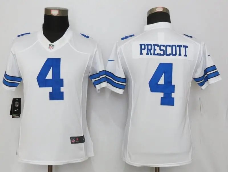 Dallas s Jason Witten Troy Aikman Tony Romo Cole besley Emmitt Smith DAK PRESCOTT Dez Bryant Ezekiel Elliott для женщин Джерси - Цвет: COLOR AS PHOTO SHOWN