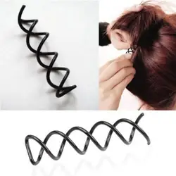 12 pçs metal espiral spin parafuso pino clipe hairpin senhora torção grampo de cabelo acessórios bobby pino torção barrette hairpins