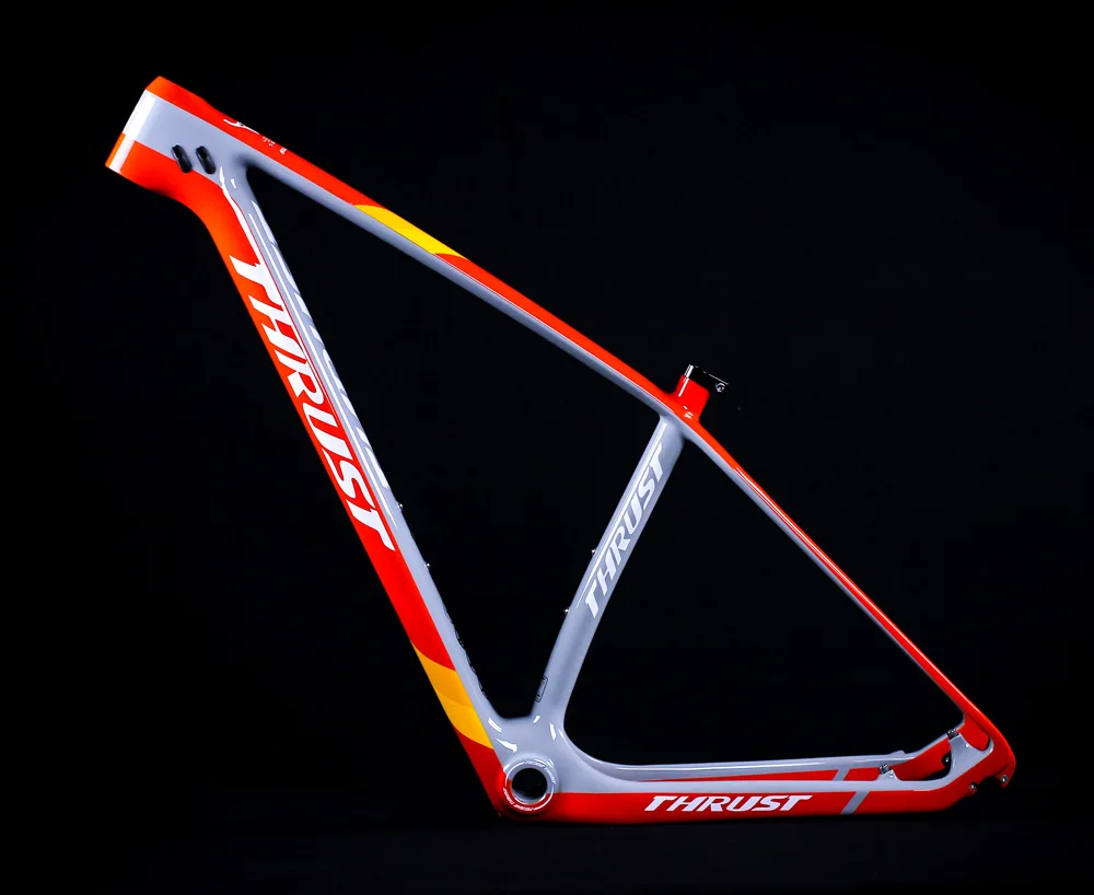 Горный велосипед карбоновая рама mtb 29er тяга карбоновая велосипедная рама 29er BSA BB30 поддержка Настройка цвета - Цвет: orange