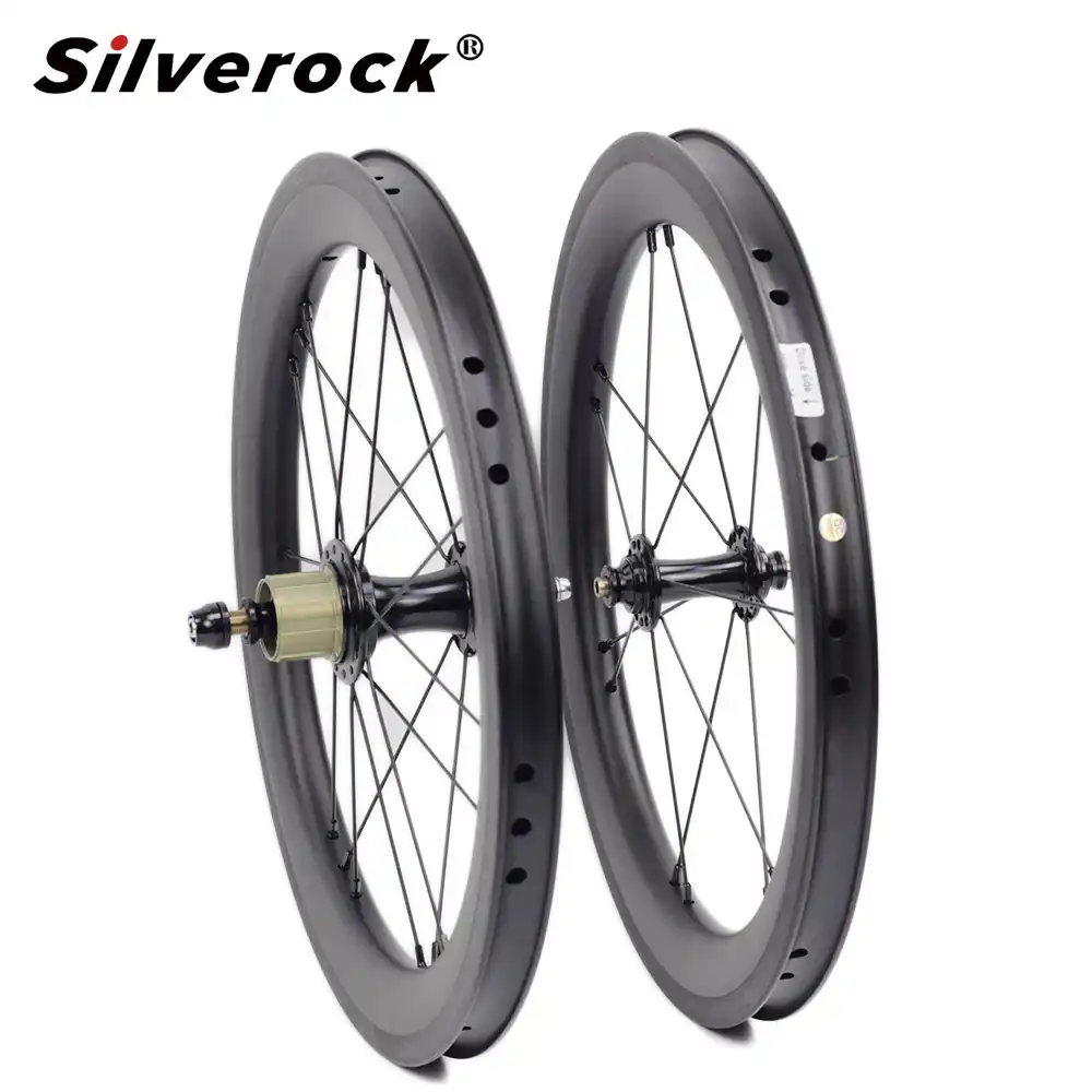silverock Carbon 16"inc Wheelset Front&Rear 3/6 Speed for Brompton 3sixty Folding Bike wheels