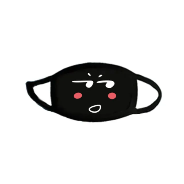Anime black quirky personality expression mask 118
