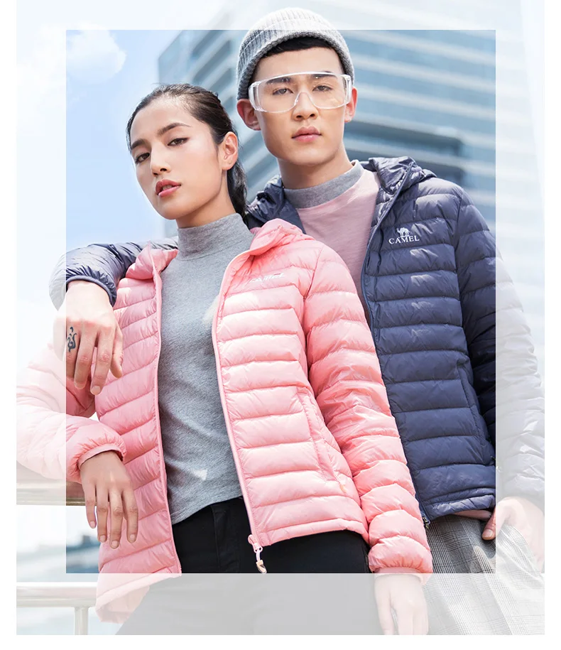 Короткая куртка на утином пуху белого цвета, пальто с гусиным пухом Northface с капюшоном для женщин и мужчин, ультра-светильник, теплая парка больших размеров