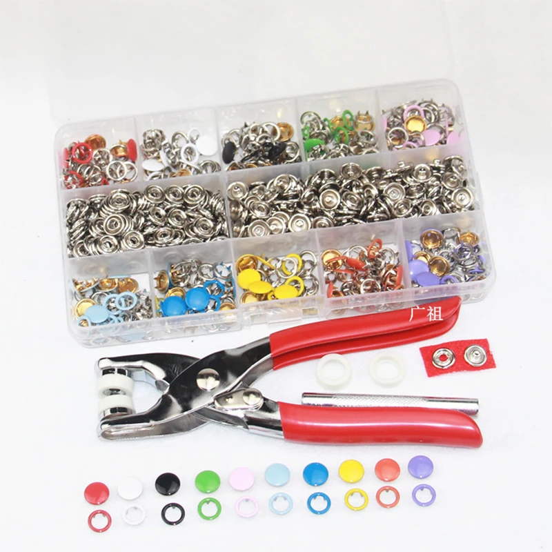 Pinza 100/200 Set 10 Bottoni Da Cucire In Metallo A Colori Bottoni Automatici Vuoti/Solidi Bottoni Automatici Bottoni Automatici Per L'Installazione D