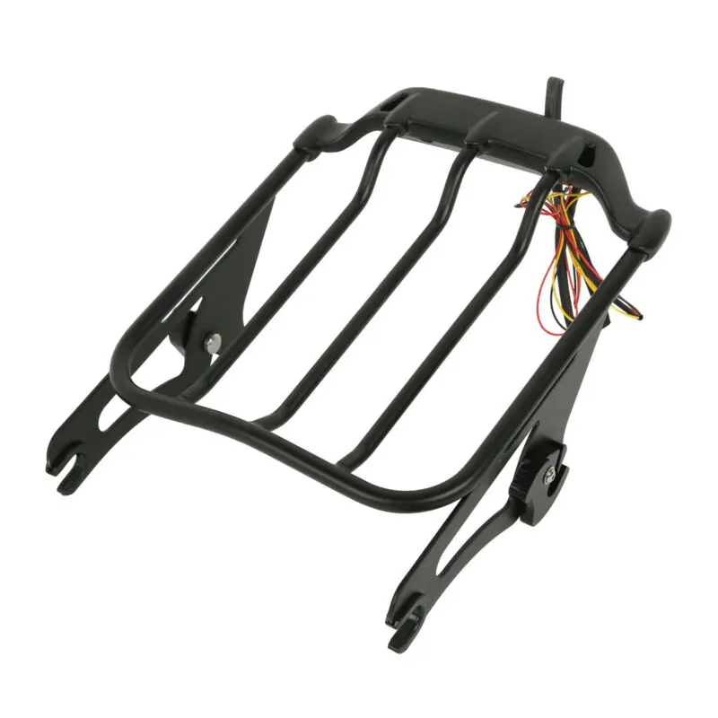 Motorcycle Two-Up Luggage Rack W/ LED Light For Harley Road King Street Glide FLTRX FLHXGlide Ultra Limited 2014-2020 |