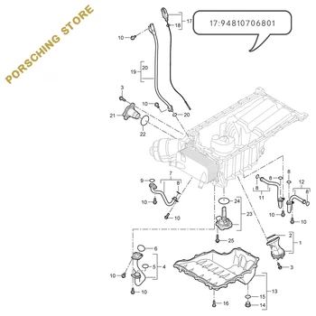 

Oil dipstick for Porsche OEM:94810706801