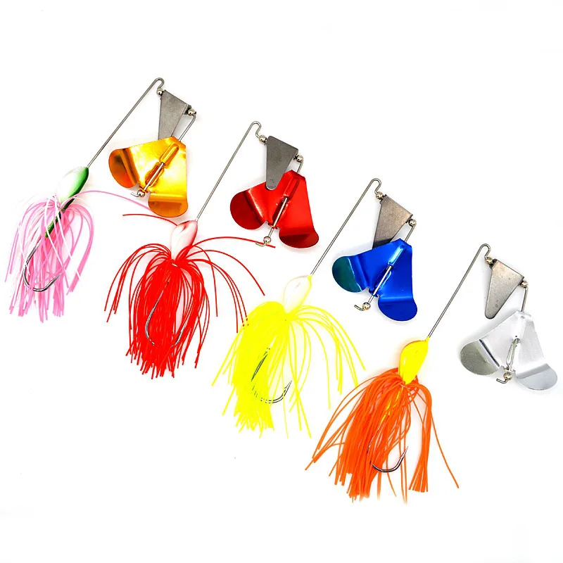 Topwater Fishing Lure Buzzbait Surface Water Tractor 11cm/21g Tassel