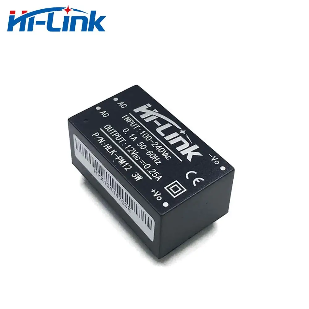 HLK-PM12 Hi-Link 110V 220V to 12V 0.25A 3W AC DC Power Supply Module CE RoHs power adapter power supply switching power supply