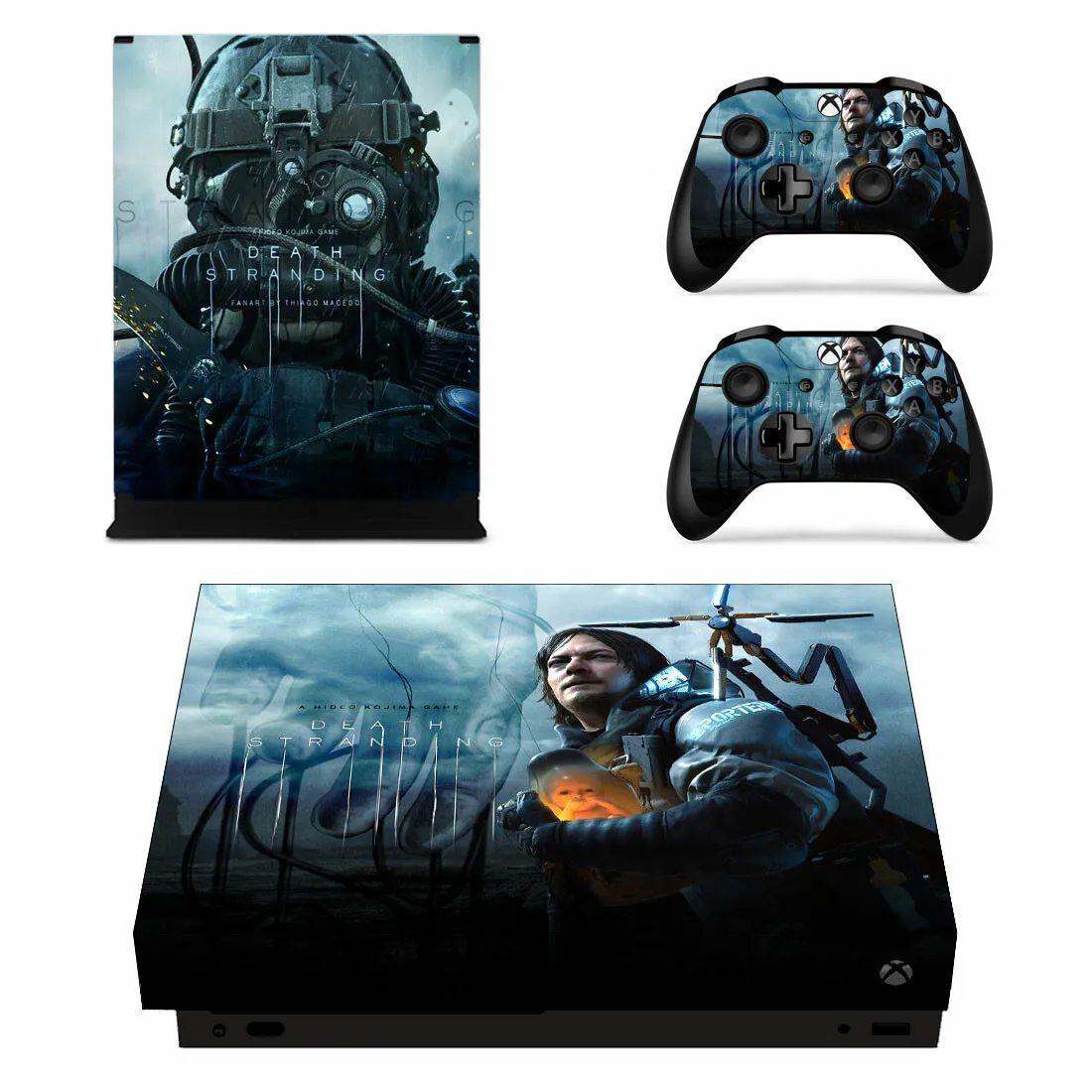Наклейка на кожу для Xbox One X консоль и 2 контроллера для Xbox One X виниловая наклейка