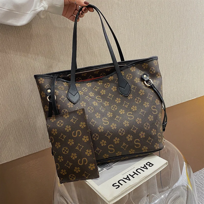 

Retro Women Bags 2020 New Western Style Fashion Handbag Printed Crossbody Shoulder Bag Large Capacity Shell Bag designer bag GG