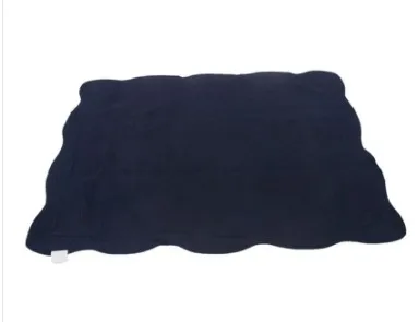 dark blue Перекрестное одеяло, быстрая, взрывное стеганое хлопковое детское одеяло с вышивкой, детское одеяло 91x115 см - Цвет: dark blue