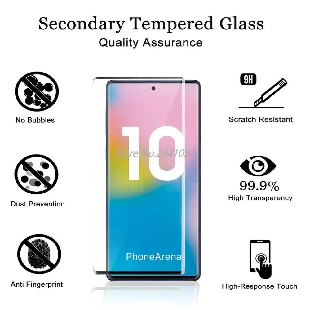 Полное покрытие из закаленного стекла для SAMSUNG Galaxy S8 S9 S10 Note 8 9 10 Note10 Pro Защита
