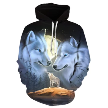 

New Hot Space Galaxy Hoodie 3D Wolf Men/ Women Fashion Spring Autumn Hoodies Hip Hop Pullover Wolf Sweatshirts Dropshipping
