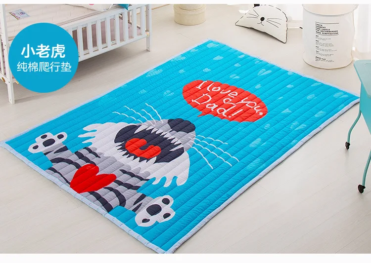 Утепленное детское мягкое противоскользящее игровое одеяло для гостиной, 3,5 см, детский игровой коврик