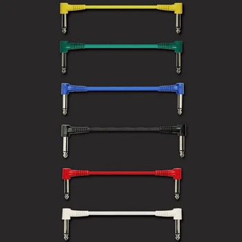 

Colorful Guitar Patch Cables Angled for Guitar Effect Pedals Eletric Guitar Shielding Bass Effect Cable