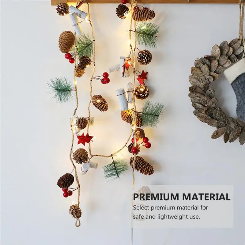 

Christmas LED String Light Christmas Ornaments String Lights Pine Needle Pine Cones Lights Christmas String Lights Hanging Light